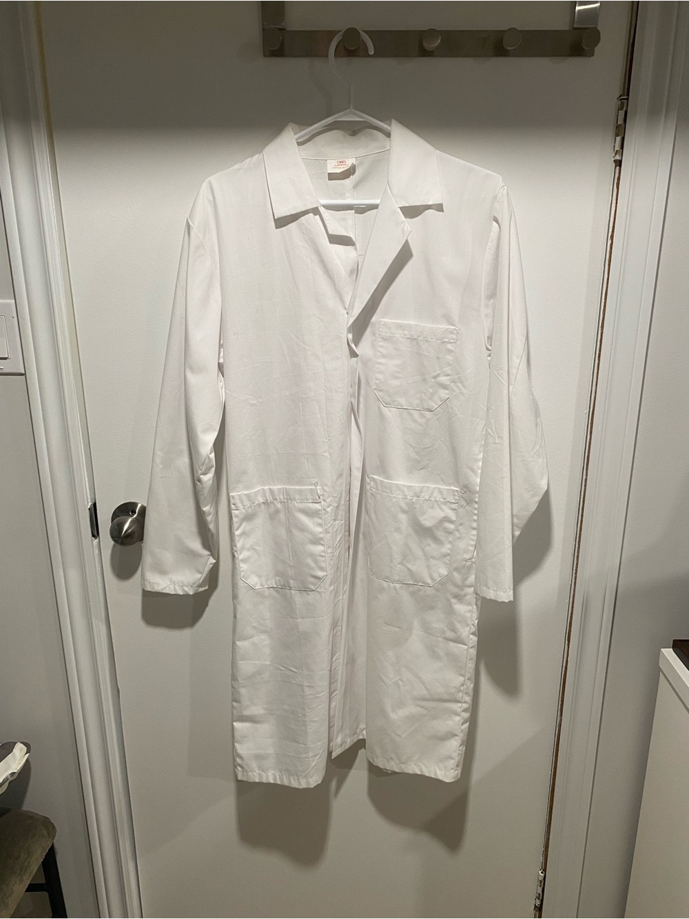 Women's White Utility Lab Coat Jacket